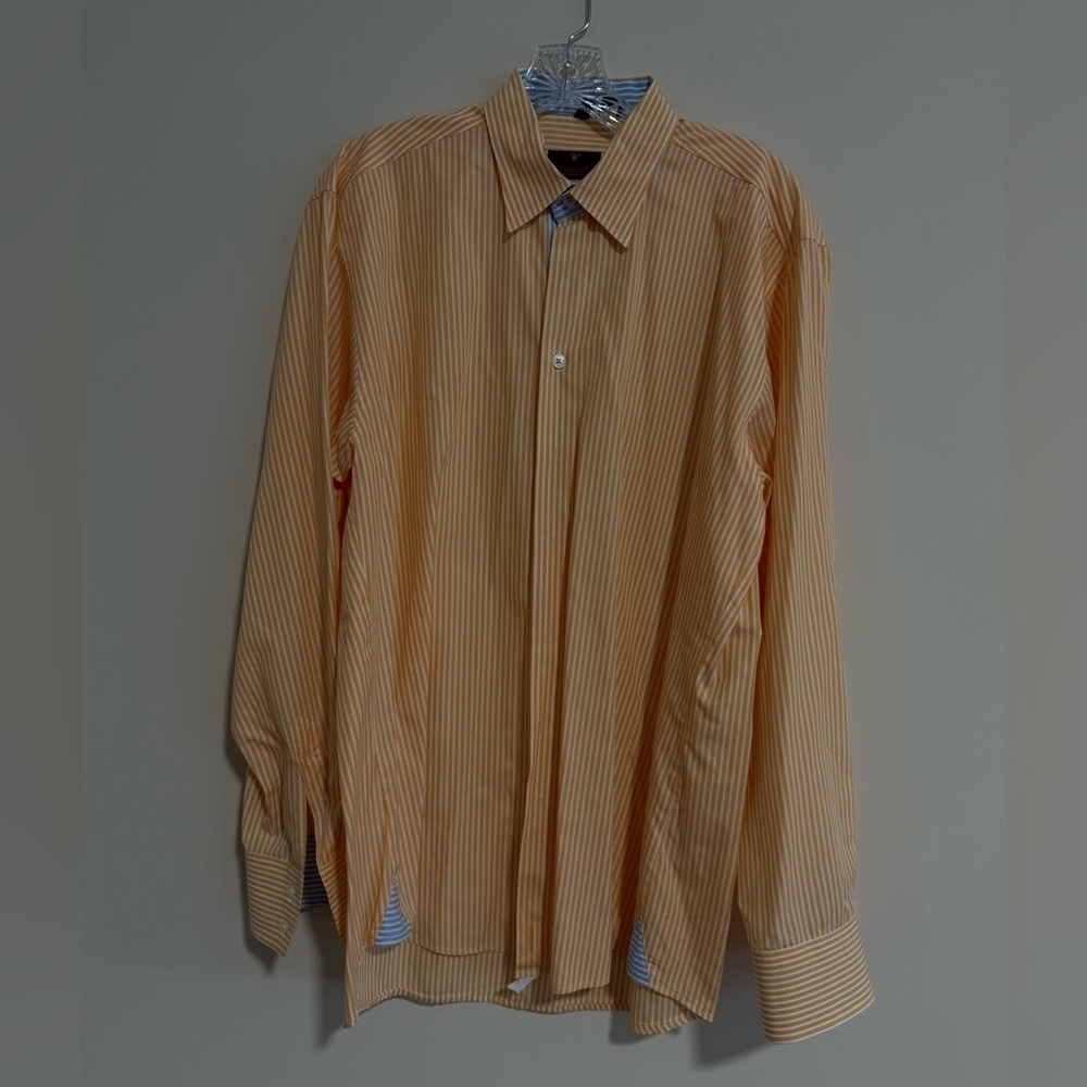 Haupt Men’s Striped Dress Shirt. Size M (15.5 neck). Pristine Condition.